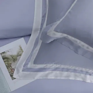 【MONTAGUT 夢特嬌】300織紗萊賽爾纖維-天絲四件式被套床包組(羅蘭紫-加大)