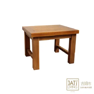 【吉迪市柚木家具】簡約原木方形板凳/椅凳-小HY031(置物架 收納 大地原木質感 極簡 家用 臥室)