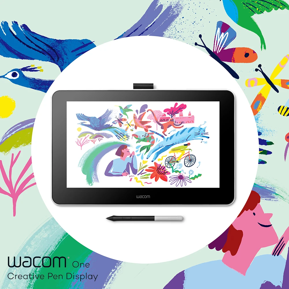 【Wacom】One Creative Pen Display 創意手寫繪圖液晶螢幕DTC133W1D(專)