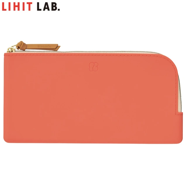 【LIHIT LAB】F-7738  Bloomin 筆盒扁平包(紅)