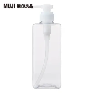 【MUJI 無印良品】PET補充瓶/透明.600ml