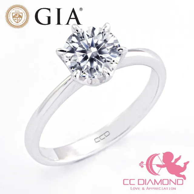 【CC Diamond】GIA一克拉 經典六爪鑽戒(臺灣精工)