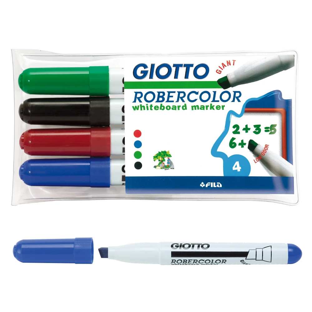【義大利GIOTTO】兒童專用白板筆(寬筆頭4色)
