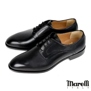 【Marelli】經典綁帶德比紳士鞋(黑色 M1403L-BL)
