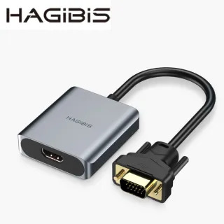 【HAGiBiS】鋁合金VGA轉HDMI轉換器(VHC01)