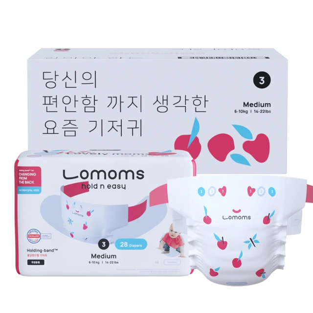 韓國原裝Lomoms紙尿布112片-M(U)