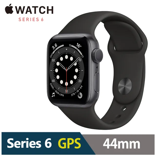 金屬錶帶超值組★【Apple 蘋果】Apple Watch Series6 44公釐 GPS版(鋁金屬錶殼搭配運動錶帶)