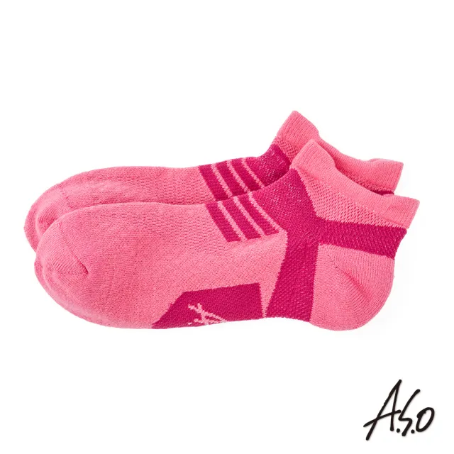 【A.S.O 阿瘦集團】足跟減壓襪 氣墊款(粉紅)