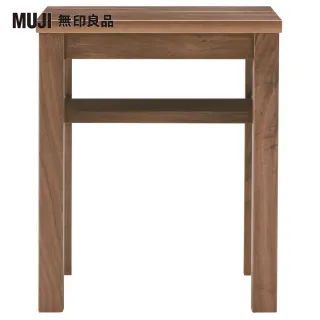 【MUJI 無印良品】木製桌邊凳/板座/胡桃木(大型家具配送)