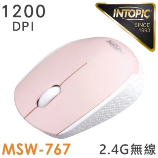 【INTOPIC】2.4GHz飛碟無線光學滑鼠(MSW-767)