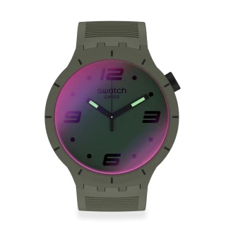 【SWATCH】BIG BOLD系列手錶 FUTURISTIC GREEN(47mm)