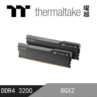 【Thermaltake 曜越】TOUGHRAM 鋼影 Z-ONE 記憶體 DDR4 3200MHz 16GB 8GB x 2(R010D408GX2-3200C16A)