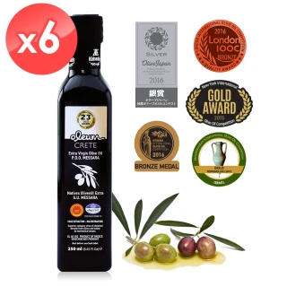 【Oleum Crete】奧莉恩頂級初榨橄欖油(250ml*6瓶)