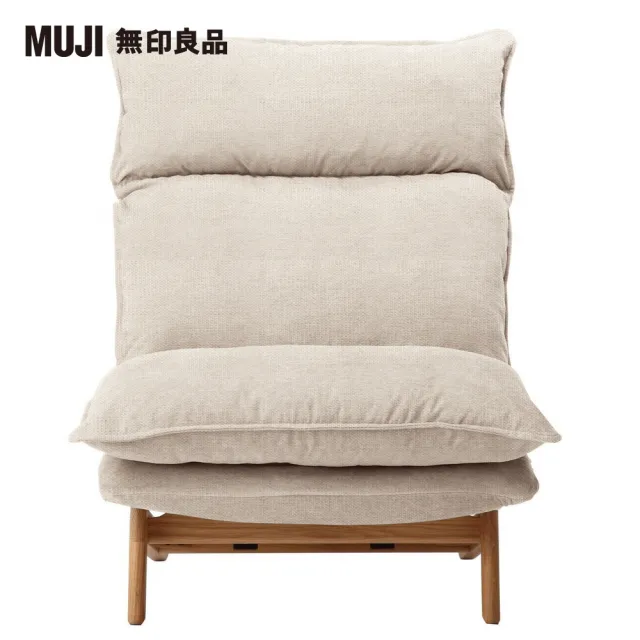 【MUJI 無印良品】高椅背和室沙發/1人座/棉麻網織/原色(大型家具配送)