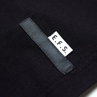 【EDWIN】EFS雷射光LOGO短袖T恤-男款(黑色)