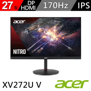 【Acer 宏碁】XV272U V 27型 IPS 170hz 無邊框電競螢幕