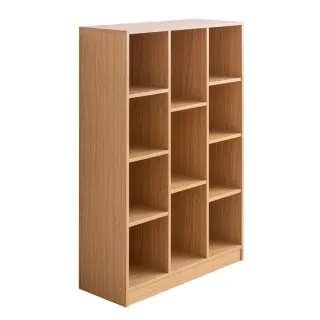 【TZUMii】賀比大規格十一格櫃-原木色(書櫃 收納櫃 置物櫃 空櫃)