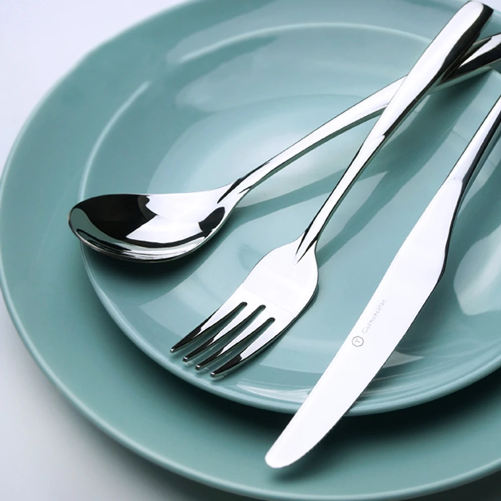 【瑞典廚房】不鏽鋼 典雅 西餐 餐具 餐刀 餐叉 餐勺 三件 套組(三件組-S號)