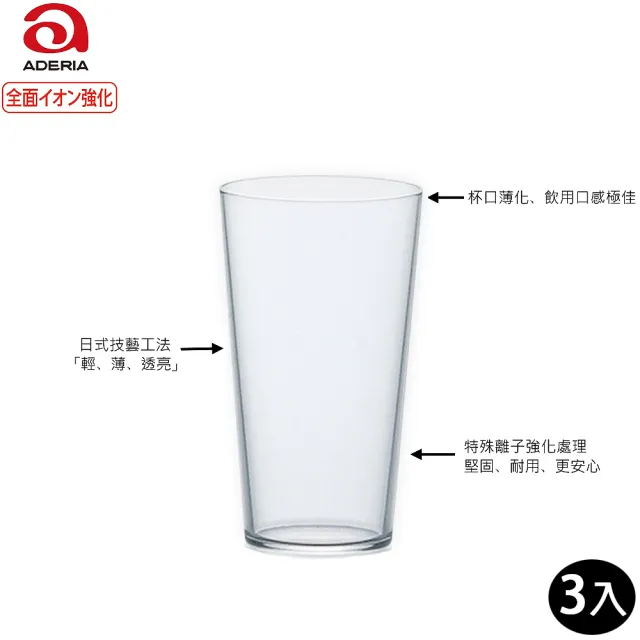 【ADERIA】日本強化玻璃薄口杯