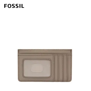 【FOSSIL】Logan 真皮卡片零錢包-米灰色 SL7925788