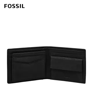 【FOSSIL】Everett 真皮大零錢袋皮夾-黑色 ML4400001