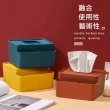 【AOTTO】撞色桌面收納盒 衛生紙盒(面紙盒 紙巾盒)