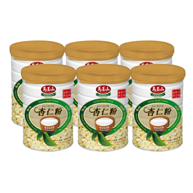 馬玉山 杏仁粉無添加蔗糖6罐組 450g 罐 Momo購物網