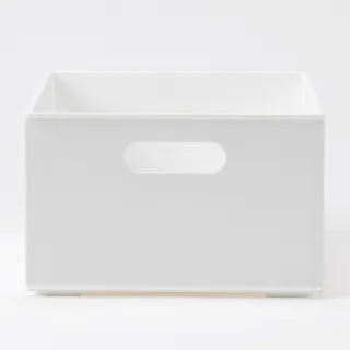 【NITORI 宜得利家居】收納盒 N INBOX W 窄低型 四分之一型 WH(收納籃 收納盒 整理盒)