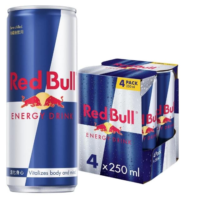 【Red Bull】紅牛能量飲料 250ml 4入組