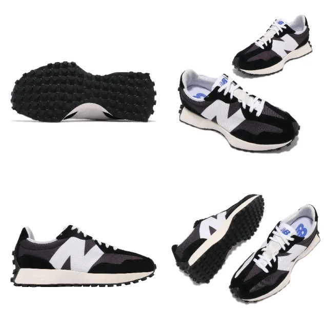 New Balance 休閒鞋327 復古穿搭爆款男女鞋紐巴倫n字鞋麂皮百搭情侶鞋灰白 Ms327lb1d Momo購物網