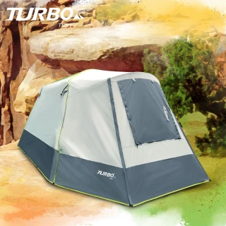 【Turbo Tent】Nomad 270遊牧民族六人帳篷-2020強化版(30秒專利快速帳 全遮光 類 黑膠)