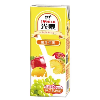 【光泉】果汁保久乳200mlx24瓶
