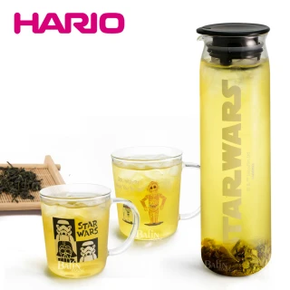 【HARIO】星際大戰 耐熱玻璃冷泡茶具組(1壺2杯)