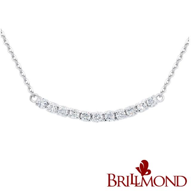 BRILLMOND JEWELRY【BRILLMOND JEWELRY】微笑30分鑽石套鍊(F-G SI1 18K白金)