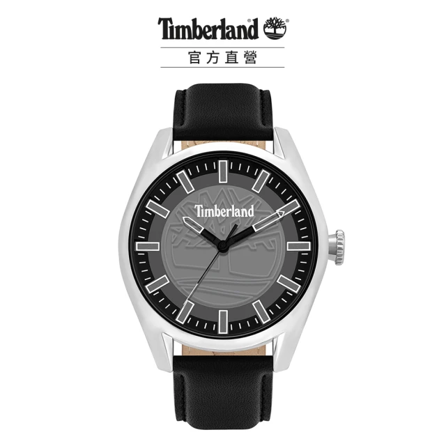 【Timberland】男款 ASHFIELD系列 街頭潮流腕錶 皮帶-深灰/黑46mm(TBL.16005JYS/13)