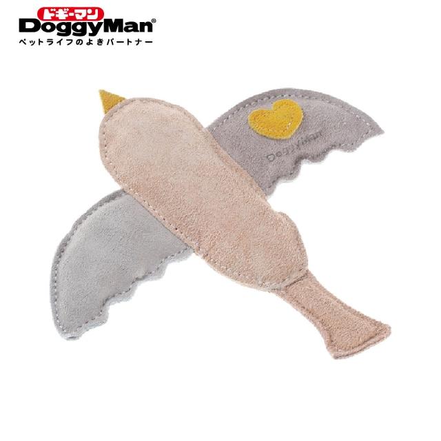 【Doggy Man】犬用牛革互動潔齒玩具-小鳥(寵物用品)