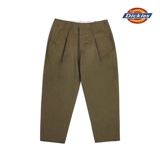 【Dickies】Dickies女款軍綠色府綢材質長褲｜DK008836MGR