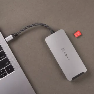 【ADAM】Hub A08 八合一  USB-C  HUB集線器(一秒擴充MacBook Pro)