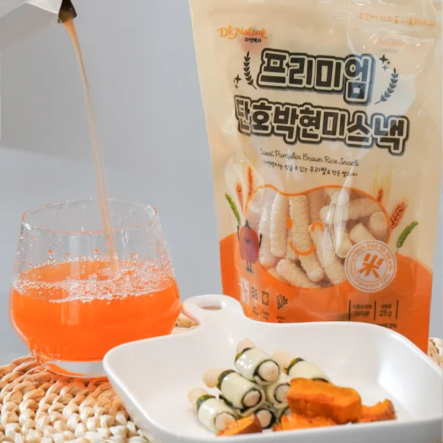 韓國dr Nature 米博士幸福農場糙米南瓜米棒25g 寶寶療癒系非油炸糙米餅乾登場 Momo購物網
