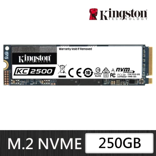 【Kingston 金士頓】KC2500★NVMe PCIe SSD 250G 固態硬碟(SKC2500M8/250G)