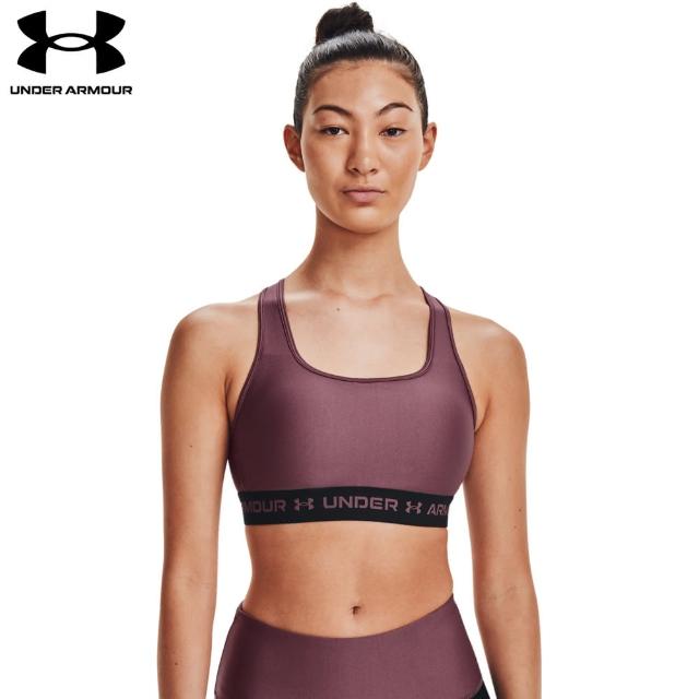 【UNDER ARMOUR】UA 女 Crossback 中衝擊運動內衣_1361034-554(紫)