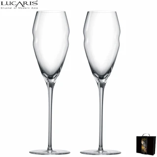 【LUCARIS】手工杯 香檳杯禮盒組 275cc Gold Elements系列(手工杯 香檳杯)