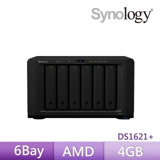 【搭WD 4TB x2】Synology 群暉科技 DS1621+ 6Bay 網路儲存伺服器