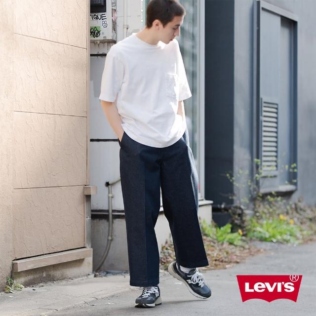 【LEVIS】男款 STA PREST抗皺免熨燙卡其休閒褲 / 寬鬆直筒版型 / 及踝款 / 彈性布料 /丹寧原色-人氣新品