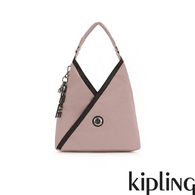 【KIPLING】乾燥玫瑰粉大容量造型手提肩背包-OLINA S
