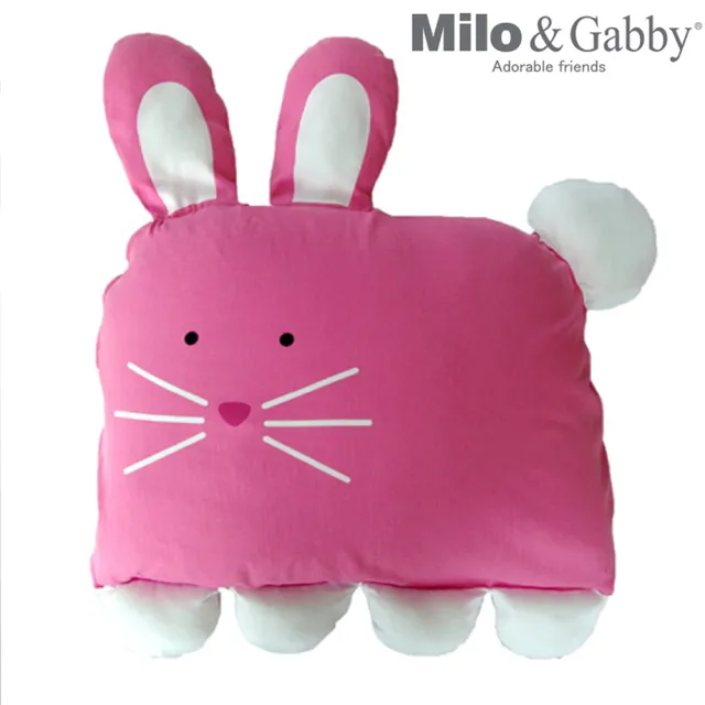 【Milo&Gabby】動物好朋友-超細纖維防蹣銀離子大枕心+枕套組(多款任選)