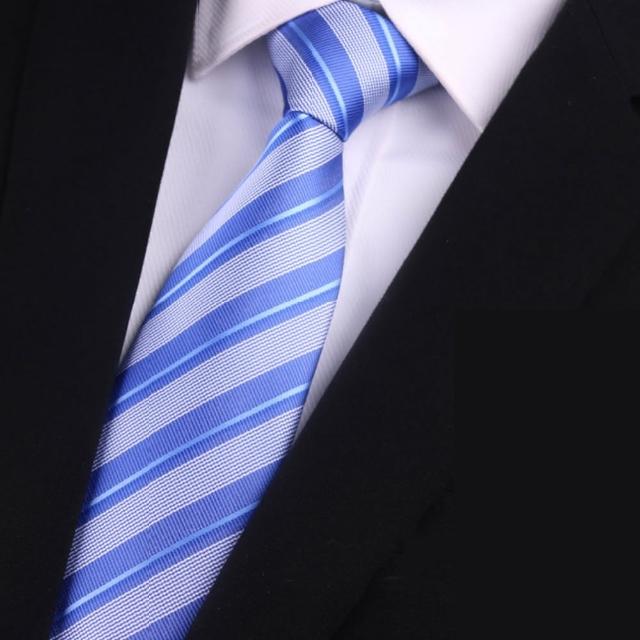 【拉福】仁藍領帶8cm寬領帶寬手打領帶