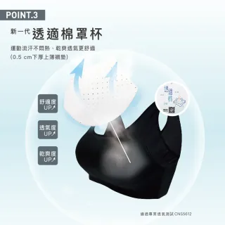 【Clany 可蘭霓】台灣製高包覆無鋼圈B-E運動內衣 吸濕排汗 包副乳(2件組 隨機出貨)