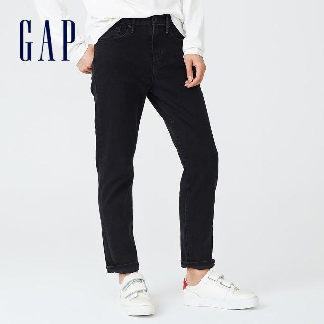 GAP【GAP】男裝 復古休閒寬鬆牛仔褲(695992-水洗黑)