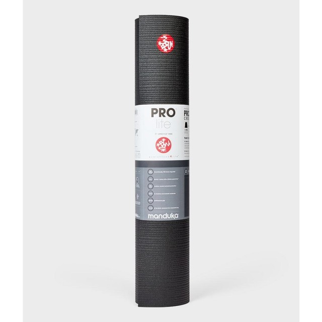 【Manduka】PROlite Mat 瑜珈墊 4.7mm - Black(高密度PVC瑜珈墊)